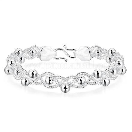 Laiton simples bracelets en perles tressées BJEW-BB00651-1