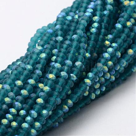 Perles de verre rondelle facettées demi-couleur ab EGLA-L007-F07-4mm-1