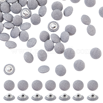 Nbeads 100pcs botones de aluminio de 1 orificios DIY-NB0007-77A-1