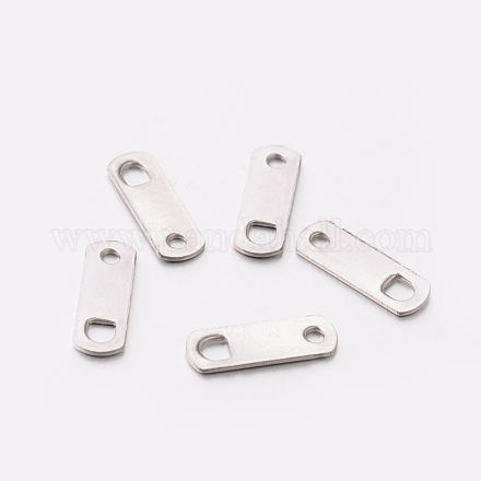 201 Stainless Steel Chain Tabs STAS-E081-01-1