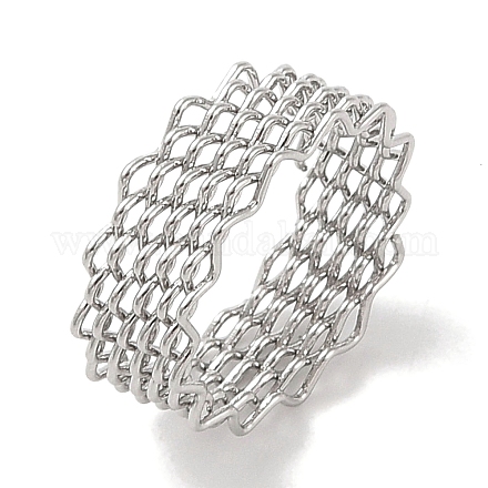 Кольца волнистые из нержавеющей стали 304 RJEW-G315-07E-P-1