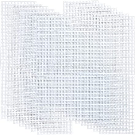 Chgcraft 6 pz rettangolo di plastica della maglia del sacchetto di tela  fogli di plastica della