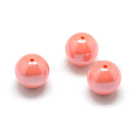 Pearlized Style Acrylic Beads MACR-S826-12mm-D-1