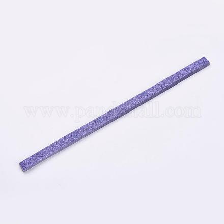 ラッキースターの折り紙  光沢のある粉の折り紙  紫色のメディア  25x1cm  20個/セット DIY-WH0011-G04-1