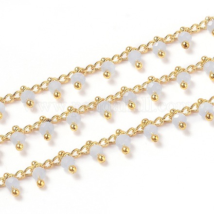 3.28 фут ручной работы из бисера цепочки из стекла X-CHC-K008-B09-1