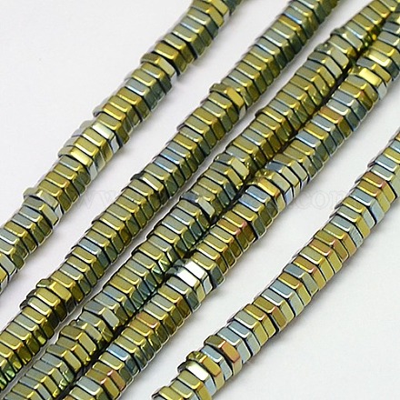 Chapelets de perles en hématite synthétique sans magnétiques G-J165-4mm-06-1