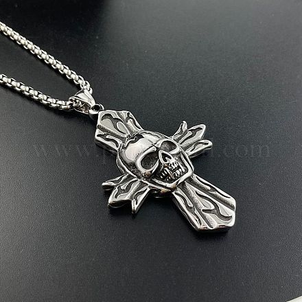 Мужской кулон-крест в стиле панк-готика из нержавеющей стали 304 ZG6049-1