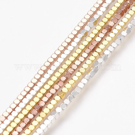 Grade AA Non-Magnetic Synthetic Hematite Bead Strands G-G652-19-1