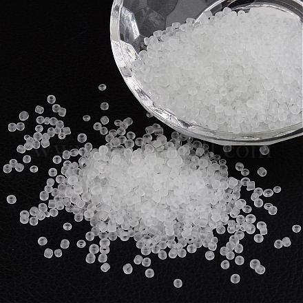 12/0 Frosted Round Glass Seed Beads X-SEED-A008-2mm-M1-1