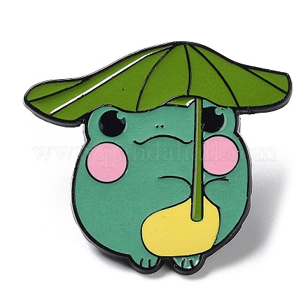 Cartoon-Frosch-Emaille-Pin JEWB-E025-02EB-08-1