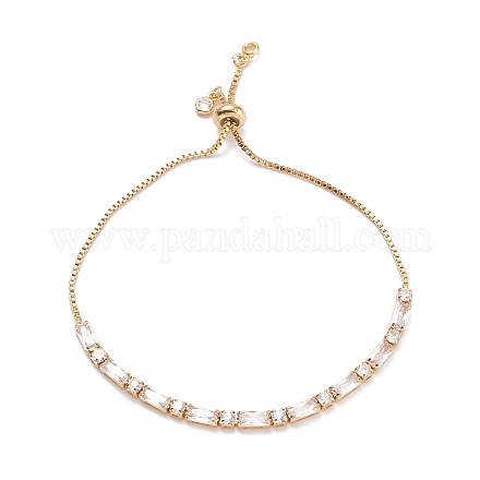 Cubic Zirconia Classic Tennis Bracelets for Girl Women BJEW-F417-06G-RS-1