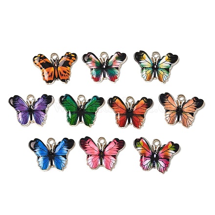 Печатные эмали подвески сплава&nbsp;ENAM-P265-02G-M-1