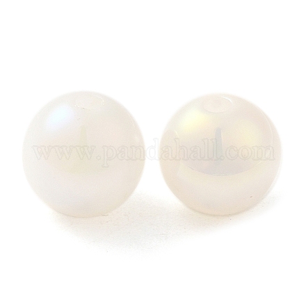 Perles de résine opaques irisées RESI-Z015-01B-04-1