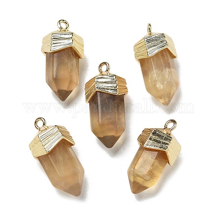 Подвески из натурального флюорита с огранкой G-G181-03G-07-1