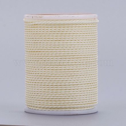 Round Waxed Polyester Cord X-YC-G006-01-1.0mm-16-1