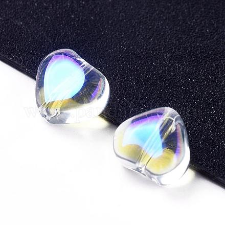 Electroplate Glass Beads EGLA-E059-F06-1