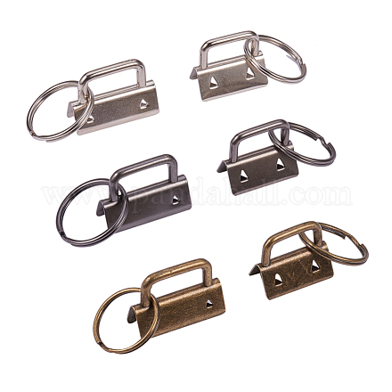 Pandahall Elite железные разъёмные брелоки для ключей IFIN-PH0023-61-1