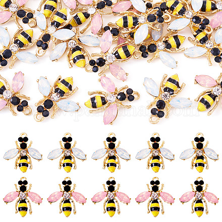 20шт 2 цвета сплава эмалевые подвески FIND-TA0008-02-1