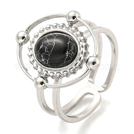 Кольца-манжеты из синтетической бирюзы из нержавеющей стали 304 G-Z056-04P-02-1