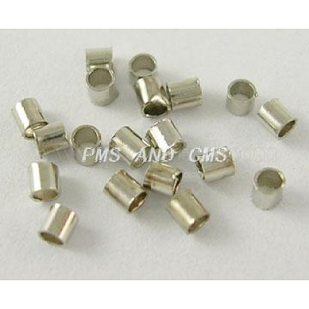 Brass Crimp Beads X-KK-S072-P-FF-1