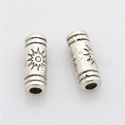 Tibetan Silver Tube Beads LF0614Y-NF-1