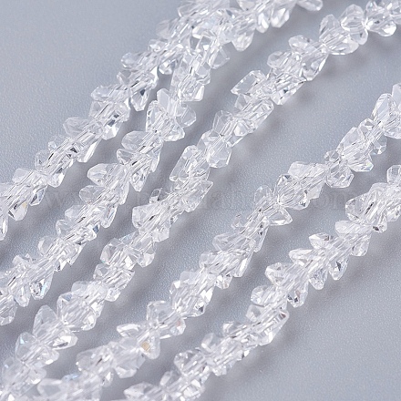 Transparent Glass Beads Strands EGLA-J145-4mm-NB01-1