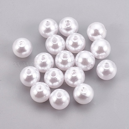 Perles d'imitation perles en plastique ABS X-KY-G009-10mm-03-1