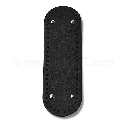 Искусственная кожа овальное длинное дно для вязания сумки&nbsp;DIY-K079-01C-1