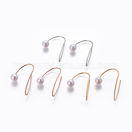(vente d'usine de fêtes de bijoux) 304 boucles d'oreilles pendantes en acier inoxydable EJEW-L225-011-1