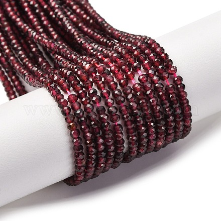 Гранат природный бисер нитей G-RM241221-O2-1