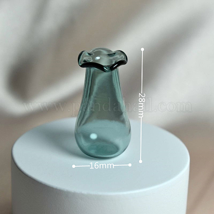 Adornos de jarrones de vidrio en miniatura BOTT-PW0002-082B-1