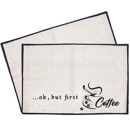 Coffee Theme Diablement Fort Cup Mats AJEW-WH0201-002-1