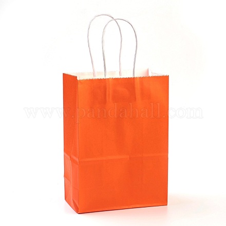 Pure Color Kraft Paper Bags AJEW-G020-D-08-1