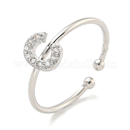 Латунные открытые манжеты для женщин RJEW-F162-02P-C-1