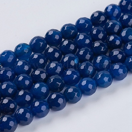Natural Agate Beads Strand G-G580-6mm-02-1