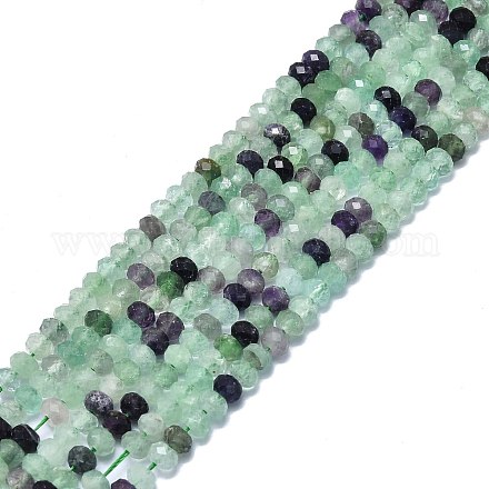 Natural Fluorite Beads Strands G-F715-088-1