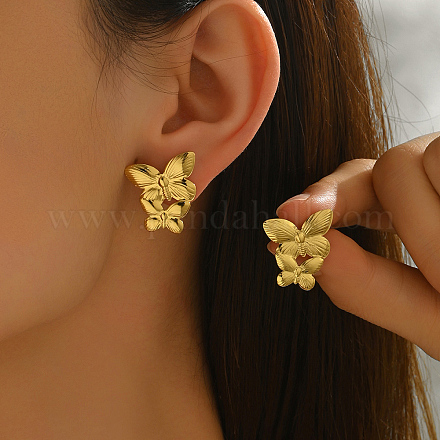 Из нержавеющей стали бабочка серьги стержня TM3279-1