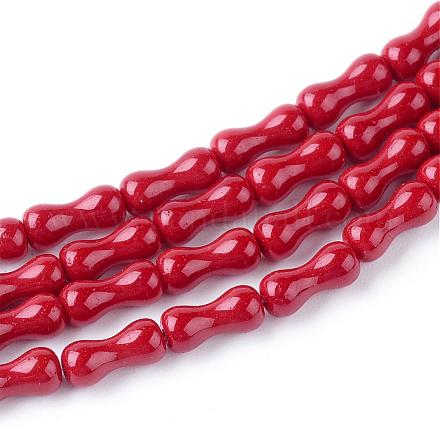 Opaque Solid Color Glass Bead Strands GLAA-Q056-50-1