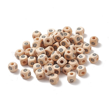 Europäische Perlen aus Ahorn-Naturholz WOOD-FH0001-41-1