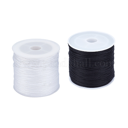 PandaHall Elite Round Waxed Polyester Cords YC-PH0002-32-1
