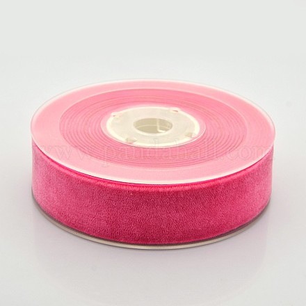 Ruban de velours en polyester pour emballage de cadeaux et décoration de festival SRIB-M001-26mm-187-1