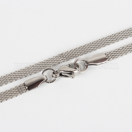 304 creazione di collana con catena in maglia di acciaio inossidabile X-STAS-P045-15P-1