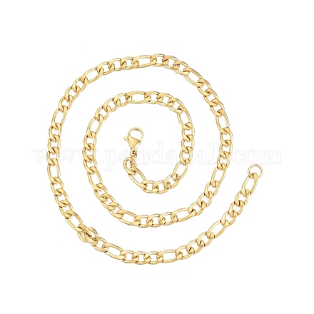 Men's 201 Stainless Steel Figaro Chains Necklace NJEW-N050-A08-5-45G-1