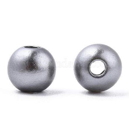 Perlas de imitación de plástico abs pintado con spray OACR-T015-05A-02-1
