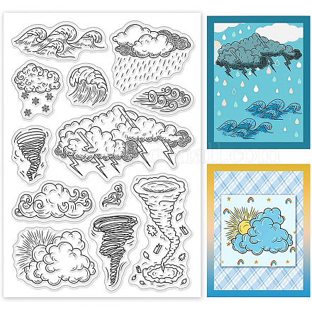 BENECREAT Weather Themed Transparent Stamp DIY-WH0167-56-1032-1