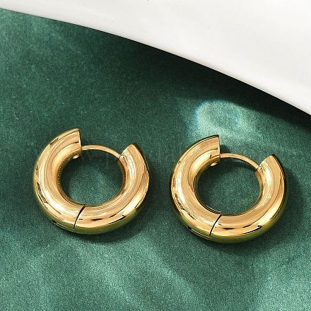 Серьги-кольца из нержавеющей стали 202 для полировки EJEW-M106-02G-01-1