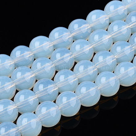 Chapelets de perles en verre transparente   GLAA-T032-T8mm-14-1