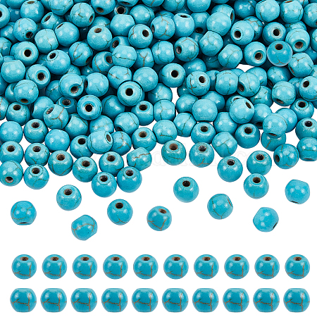 Shop Nbeads 8 Strands Synthetic Turquoise Beads Strands for