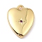 Brass Micro Pave Cubic Zirconia Charms, Long-Lasting Plated, Real 18K Gold Plated, Heart with Star, Fuchsia, 13x10x2mm, Hole: 1mm