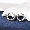 Tarnish Resistant 304 Stainless Steel Hoop Earrings, Manual Polishing Huggie Earrings, Stainless Steel Color, 10 Gauge, 13x2.5mm, Pin: 0.9mm(±0.1mm), Inner Diameter: 8mm